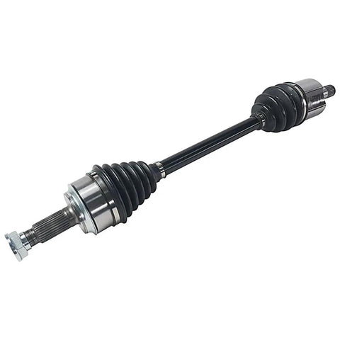 Front Left CV Axle Shaft Assembly For Honda Accord 2008 To 2015 Civic And Acura Tsx, black steel and rubber parts.