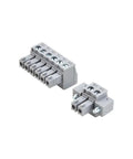 Two grey terminal block connectors, 6-pin and 3-pin, for Nema 23 Integrated Easy Servo Motor 90W 0.3Nm 3000RPM High Torque Low Noise Plug And Play