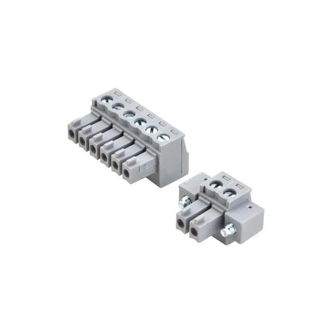 Two grey terminal block connectors, 6-pin and 3-pin, for Nema 23 Integrated Easy Servo Motor 90W 0.3Nm 3000RPM High Torque Low Noise Plug And Play
