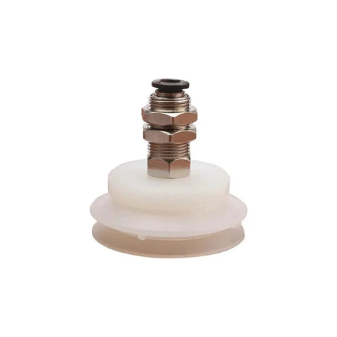 Get your hands on these industrial grade pbk-20 black pneumatic manipulator suction cups for heavy lifting. White rubber suction cup with metal fitting.