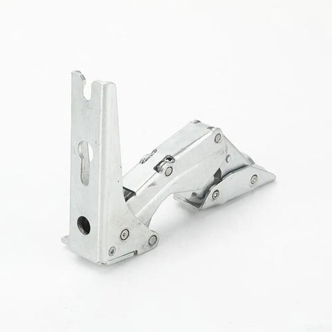 Integrated Fridge Door Hinge Set for Left and Right Doors, Hettich 5.0 41.5 Type, heavy duty silver finish, robust construction, easy install