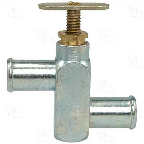 Heavy Duty Under Dash Climate Control Valve Direct Factory Swap Manual Shut Off Regulator with brass core, silver finish.