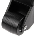 Heavy Duty Universal Luggage Caster Wheels Silent Swivel Suitcase Replacement Casters smooth black plastic wheel close-up
