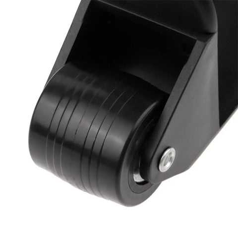Heavy Duty Universal Luggage Caster Wheels Silent Swivel Suitcase Replacement Casters smooth black plastic wheel close-up