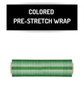 Heavy Duty Green Tint Pre Stretched Stretch Wrap Film, 15 by 1476 feet, 30 gauge roll for pallet wrapping.