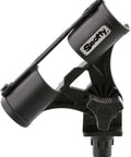 Fly Rod Holder For Trolling, Adjustable Black Accessory With Safety Strap, Hands Free Rod Management, No Mount Included