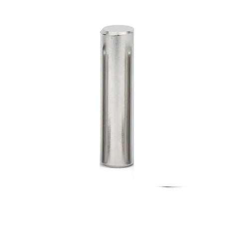 Go To Stainless Steel Dowel Pin, Solid Cylindrical With Smooth Finish And Chamfered Ends, 18mm Length, Side View