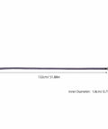 Heavy Duty 51.97 Inch High Temperature Steam Hose Replacement For Garment Steamer, dimensions labeled, flexible extension tube