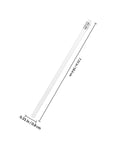 Single white pencil from Beefy Heavy Duty Carpenter Pencils Set Of 10 White Woodworking Graphite Pencils With Erasers Round Barrel For Construction Marking Office And School Use Multi Function Lettering And Marking Tools, measuring 7.3 x 0.31 inches.