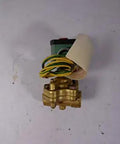 Pilot Operated Hot Water Valve Engineered For Precise Temperature Control And Heavy Duty Commercial Installations Featuring Rock Solid Brass Build And Smooth Flow Regulation For Built Tough Ready Performance, 1/2 By 9/16 Inch, Brass.