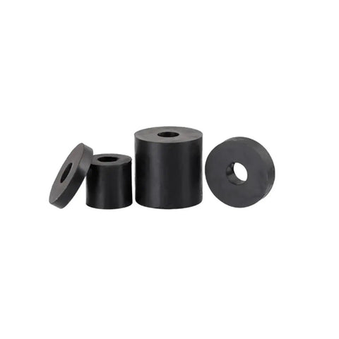 Heavy Duty No Nonsense Sound Dampening Foot Pad For AC Units, rubber foam cushion pieces shown in different sizes