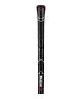 Grip of Junior Left Handed 7 Iron Golf Club For Boys 9 To 12 33.5 Inch Length Red Black Shaft High Launch Performance Flexible Composite Shaft