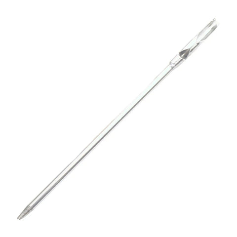 2X Drawstring Threader Aluminum Bodkin For Sewing And Crafting Quick Grip Threading Tool For Elastic Ribbons Cords Drawstrings And Needlework Easy DIY Accessory For Home Sewing And Craft Projects, silver aluminum bodkin close-up