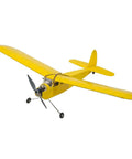 Yellow unassembled Balsa Wood RC Airplane Kit with 40 inch wingspan, includes airframe motor prop ESC servo, for experienced RC builders.