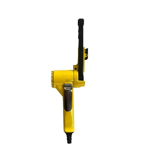 Heavy Duty Pneumatic Air Sander Fits 10 By 330 Mm Sanding Belts, side view showcasing ergonomic design and handle.