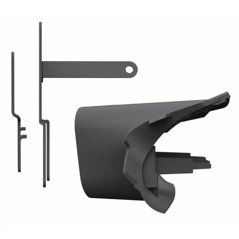Side view of Jeep Wrangler JK 2007 2018 8 Gang A Pillar Switch Panel System components for 12V accessories installation.