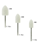 Pro Grade Wool Felt Polishing Bits Set for Rotary Tools, cone shape, 3/32 inch shank, sizes 8mm, 10mm, 12mm, 30-piece