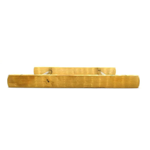 Front view of Jointer Knife Setting Jig Pro Grade With Solid Brass Bars And Polished Steel Rods Strong Magnets Hold Blades In Place