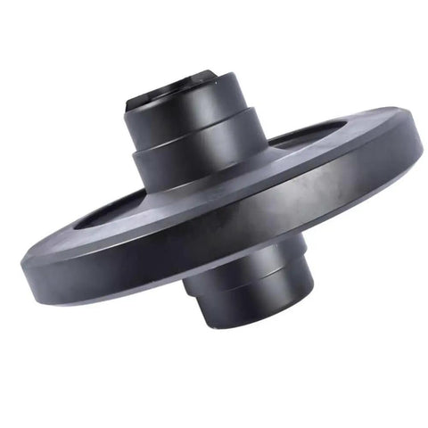 Pro Grade Rear Idler Wheel Direct Swap For 304-1894 536-3550 Caterpillar 299C 299D 299D3 Track Loaders, black steel, side view.