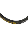 Close-up of the drive belt from Two Belt Set For Gas EZGO Golf Cart Heavy Duty Drive Belt And Aramid Starter Generator Belt Kit 618630