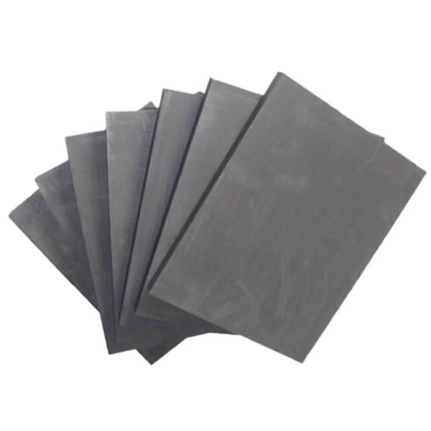 Stack of Beefy Heavy Duty Graphite Plate 100mm x 50mm x 10mm High Temperature Conductive Block For Industrial Electrolytic Use