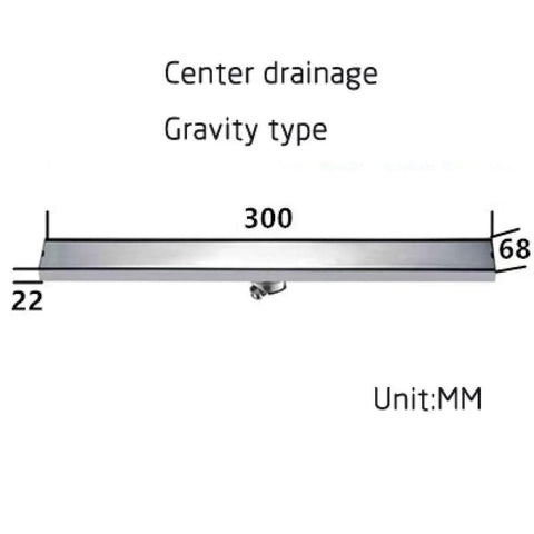 Stainless Steel Shower Floor Drain Sink Strainer Prevents Hair Clogs For Bathroom showing center drainage design and measurements.