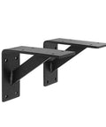 Heavy Duty Iron Wall Mount Shelf Brackets For Slick Wooden Tables 5mm thick with a sturdy design for easy installation.