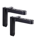 Zinc Alloy Hidden Door Hinges 2 Pack Adjustable 3D Rotatable Invisible Secret Hinges For Wood Heavy Duty Black Hardware