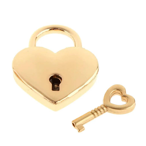 Mini Heart Shaped Padlock With Keys For Jewelry Box Diary Storage Box Gold Pack Of 2 Small Metal Locking Lockset For Secure Keepsakes