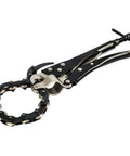 Heavy Duty Tailpipe Cutter Chain Plier For Exhaust Systems Carbon Steel Tool Built To Slice Copper Tubing And Steel Pipes Up To 90mm Fast And Clean Great For Auto Shops And DIY Muffler Projects, chain plier side view