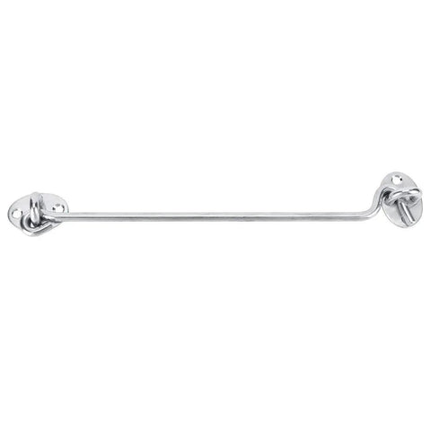 Lecheer 3PCS 10in Cabin Privacy Hook Eye Latch Lock Stainless Steel solid hook with polished finish for secure door locking.