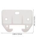 Close-up of durable plastic guide, part of 12 Pack Plastic Drawer Slides For Furniture Replacement Rails Easy Install No Tools Needed