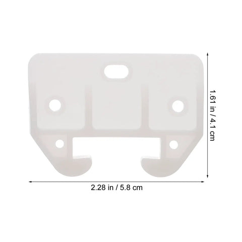 Close-up of durable plastic guide, part of 12 Pack Plastic Drawer Slides For Furniture Replacement Rails Easy Install No Tools Needed