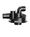 Side view of 2.5 Inch Woodworking Dust Collector With Dual Filtration Cyclone System And Turbocharged Suction for DIY projects.