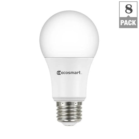 Single bulb from 8 Pack A19 LED Light Bulbs 60 Watt Equivalent Daylight 5000K Bright White For Indoor Use Lamps And Fixtures