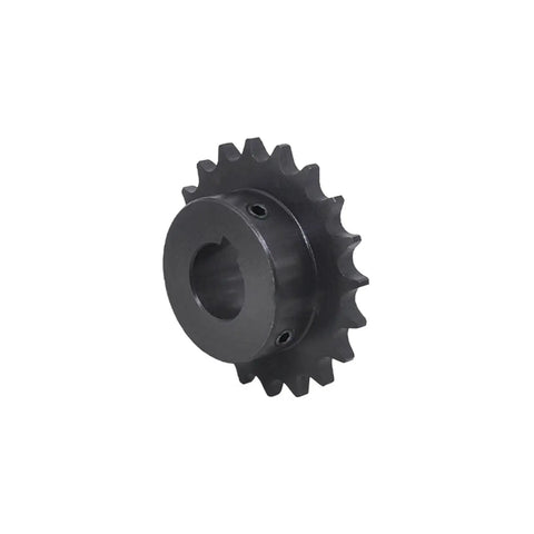 Precision Machined Industrial Drive Sprocket Featuring Keyway Bore And Through Hole For Mechanical Motors Shop Grade 08B Chain Gear side view showing wear resistant components.