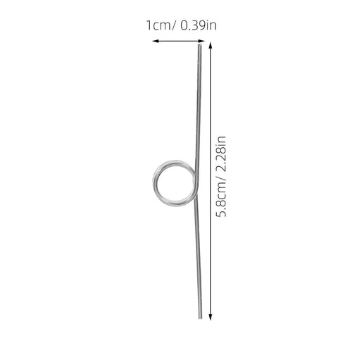 Packove 36 Pack Heavy Duty Torsion Spring Kit For Garbage Can Lid Replacement With 9 Sizes And Smooth Automatic Closure, 5.8cm silver steel spring