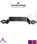 7 Inch Stainless Steel Gate Handle For All Fence Types With Powder Coated Black Finish Built Tough Industrial Grade Grip