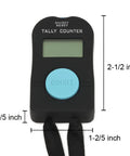 Straight Up Reliable Electric Hand Tally Counter With Comfortable Neck Strap LCD Screen, compact size, for easy counting.