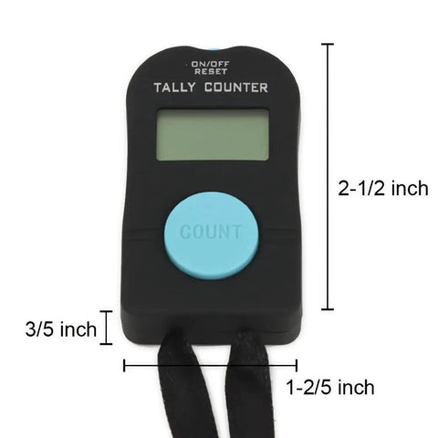 Straight Up Reliable Electric Hand Tally Counter With Comfortable Neck Strap LCD Screen, compact size, for easy counting.