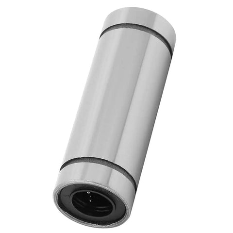 Premium Hardened Steel Linear Bearing For Industrial Automation Featuring Zero Play Nylon Carriers And Super Smooth Glide Action close-up view showing polished surface and nylon end.