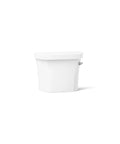 Wellworth 1.6 GPF Toilet Tank Rough In High Performance Flush Sleek Curved Design Ceramic Water Saving Tank Replacement