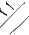 Heavy Duty Tie Rod End and Drag Link Kit for 1998-1999 Ram 2500 4x4 Trucks Inner Outer LH RH Front End Steering Upgrade 4 Piece Set OE Style Replacement for Dodge Ram 2500 3500, four steering links on white