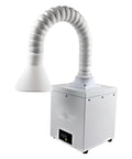 Desktop Welding Fume Extractor With 35 Watt Knockout Suction And Triple Layer Filtration That Devours Soldering Smoke Fast compact design with flexible hose.