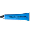 Tamper Evident 1 Ounce Security Seal Pack Of 10 In Bright Blue showing a single blue tube with extended applicator tip.