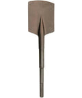 Heavy Duty Clay Spade Four And A Half Inch By Seventeen Inch With SDS Max Fit For Digging Clay Shale Hard Packed Gravel And Concrete Dirt CNC Machined Alloy Build Shot Peened For Strength Clear Coat Finish