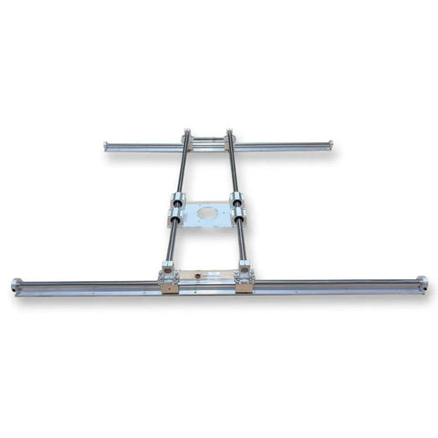 Slab Flattening Router Sled Kit With Rail Jig For Easy End Grain Boards And Epoxy Slabs, 30 By 48 Inch Nominal Size, top view
