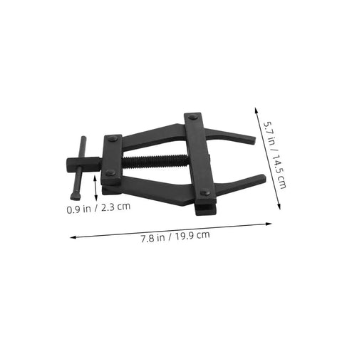 Heavy Duty Steel Motorcycle Chain Tensioner Tool Knockout Adjuster For Dirt Bikes And Cruisers, 7.8x5.7 in, sturdy black finish.