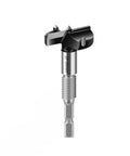 Front view of 15-35mm concealed hinge drill bit with hole drilling guide for cabinet hinges