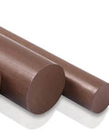 Bronze Filled PTFE Rod, 1 Inch Dia By 12 Inches Long, Low Friction Bearing Bar with smooth surface for industrial use